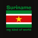 Suriname Flag Map Text Ladies Baby Doll