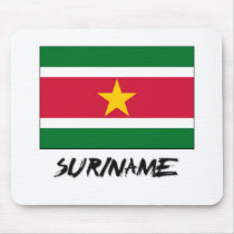 Suriname Flag mousepads