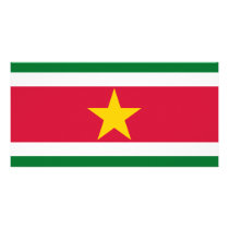 Suriname flag photo greeting card