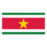Suriname flag photo greeting card