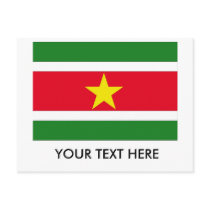 Suriname Flag postcards