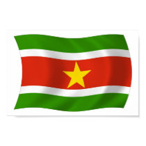 Suriname Flag Poster Print