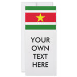 Suriname Flag Full Color Rack Card