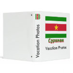 Suriname Flag with name in Russian Binder