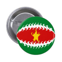 Suriname Gnarly Flag buttons