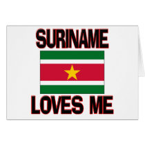 Suriname Loves Me cards by flagshirt Suriname Loves Me cards