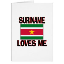 Suriname Loves Me cards by flagshirt Suriname Loves Me cards