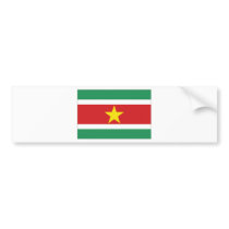 Suriname National Flag bumper stickers