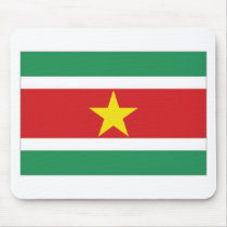 Suriname National Flag mousepads
