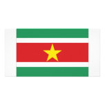 Suriname National Flag Photo Card Template