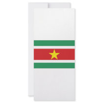 Suriname National Flag Rack Card Template