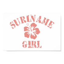 Suriname Pink Girl posters