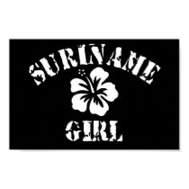 Suriname Pink Girl posters