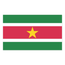 suriname rectangular stickers