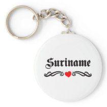 Suriname Tattoo Style Keychain