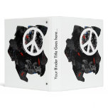 Suriname Trendy Peace Sign with Surinamer map 3 Ring Binders