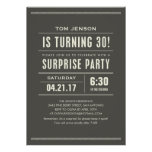 Surprise 30th Birthday Invitations