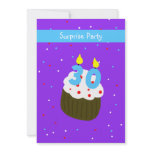 Surprise 30th Birthday  Party Invitation - Cupcake