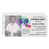 Surprise 30th Birthday Party Photo Invitation photo cards