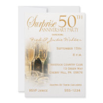 Surprise 50th Anniversary Party Invitations
