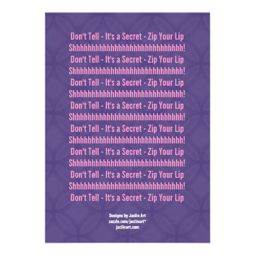 SURPRISE 50th Birthday Modern Purple Pink G351 Personalized Announcements