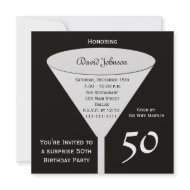 Surprise 50th Birthday Party Invitation invitation