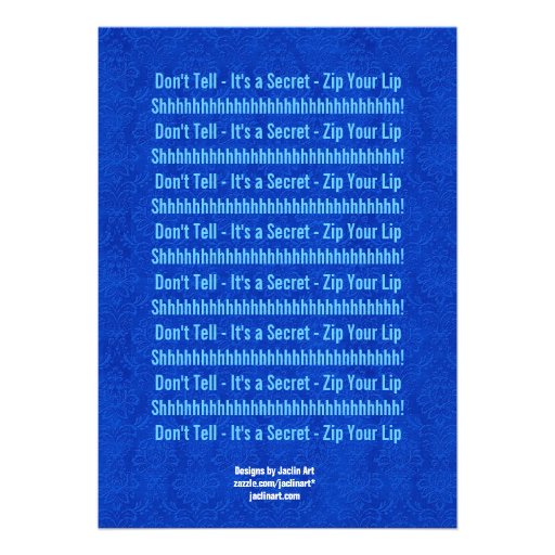 SURPRISE 50th Birthday Royal Blue B400 Custom Invitation