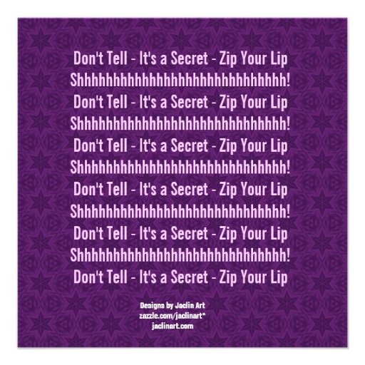 SURPRISE 60th Birthday Modern Purple Star Pattern Custom Invitations