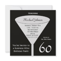 Surprise 60th Birthday Party invitation