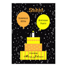 Surprise 60th Birthday Party Invitation