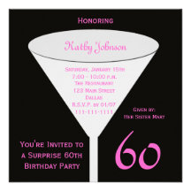 Surprise 60th Birthday Party Invitation