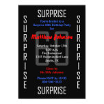 Surprise 60th Birthday Party Invitation - 60 Custom Invitations