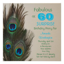 Surprise 60th Birthday Party Invitation - Fabulous