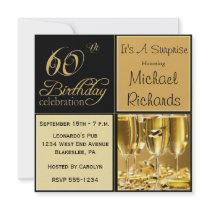 Surprise 60th Birthday Party Invitations