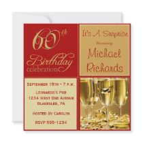 Surprise 60th Birthday Party Invitations
