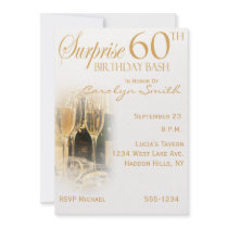 Surprise 60th Birthday Party Invitations