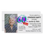 Surprise 60th Birthday Party Photo Invitation Picture Card