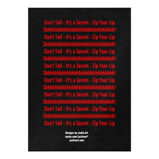 SURPRISE 75th Birthday Black White Red Ver B04 Custom Invites