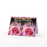 SURPRISE 75th Birthday Party with Double Roses Cards
