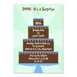 Surprise 80th Birthday Party Invitation -- Cake Invitation