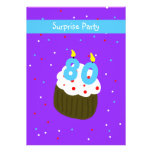 Surprise 80th Birthday Party Invitation -- Cupcake