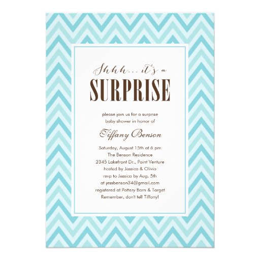 Surprise Baby Shower Invitations from Zazzle.com