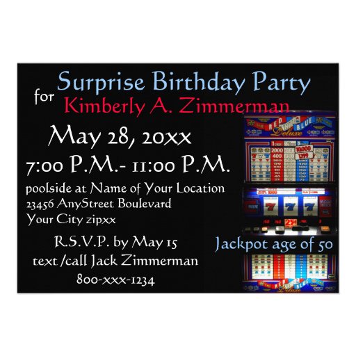 Surprise Birthday Party casino Slot Machine Announcement
