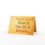 Surprise Birthday Party Invite For HER Greeting Card