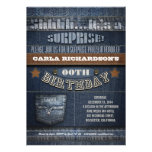 surprise birthday party modern cool invitations
