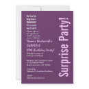 SURPRISE Custom Year Birthday Modern Magenta Pink invitation