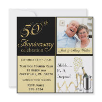 Surprise Golden Wedding Anniversary Invitations