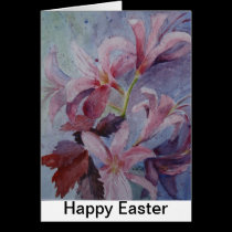 Surprise Lilies Easter Card cards