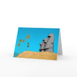 Surprise On Rapa Nui - Birthday Card
