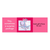 Surprise package - prolife message business cards